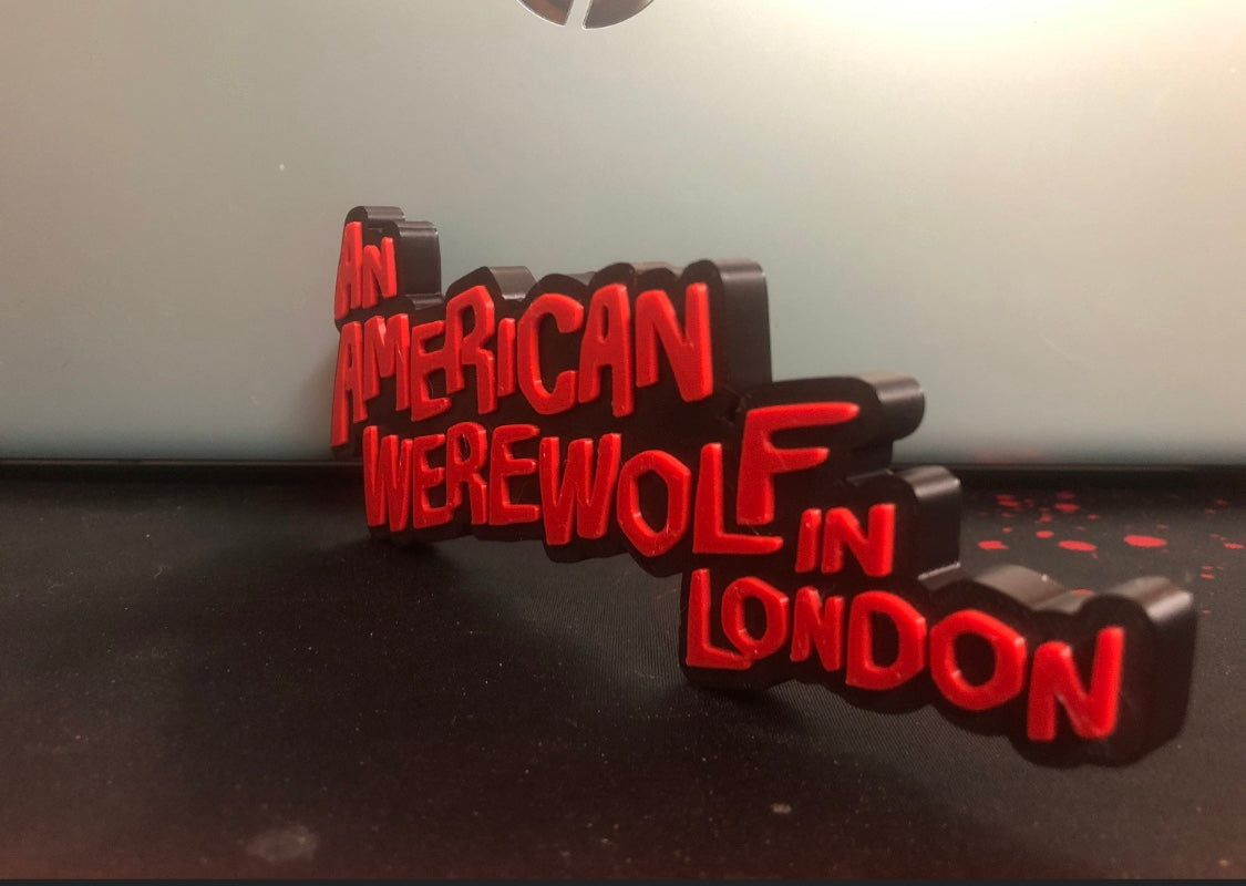 An American Werewolf in London logo/shelf display