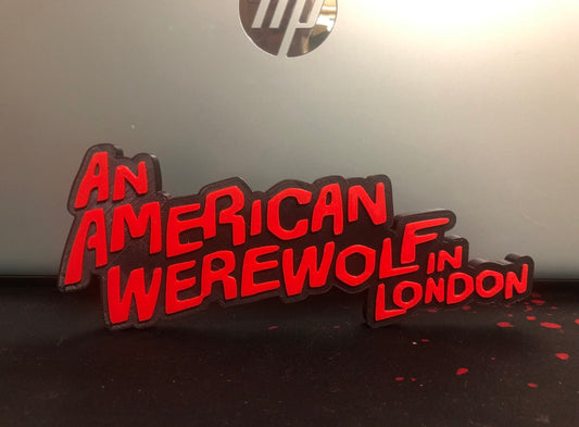 An American Werewolf in London logo/shelf display