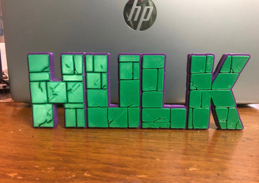 Hulk logo\shelf display