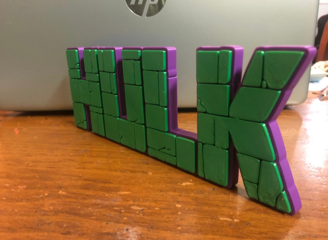 Hulk logo\shelf display