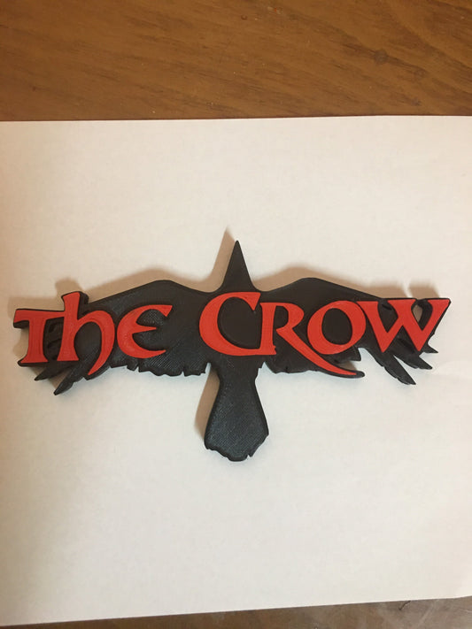 The Crow logo/shelf display