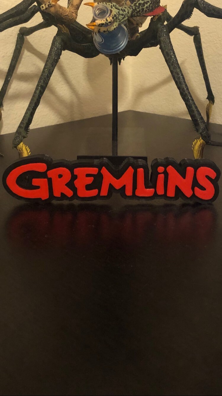 Gremlins logo/shelf display