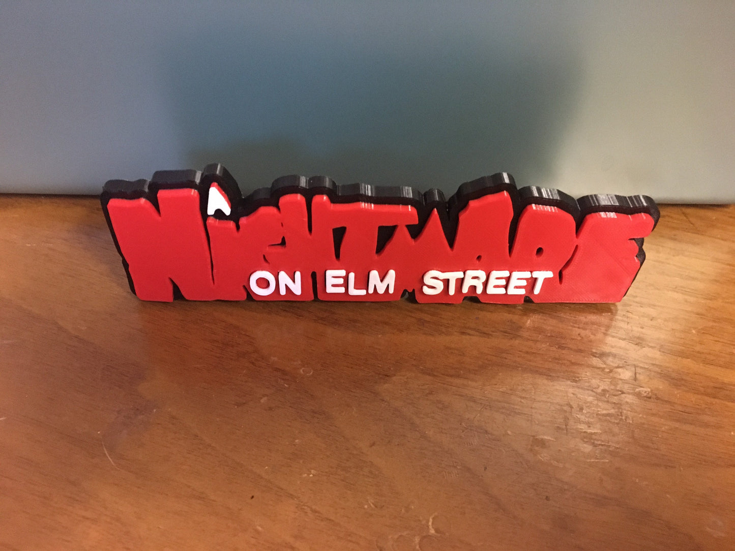 Nightmare on Elm Street logo/shelf display