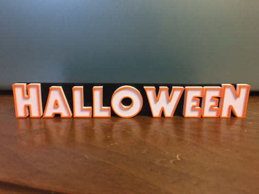 Halloween logo/shelf display