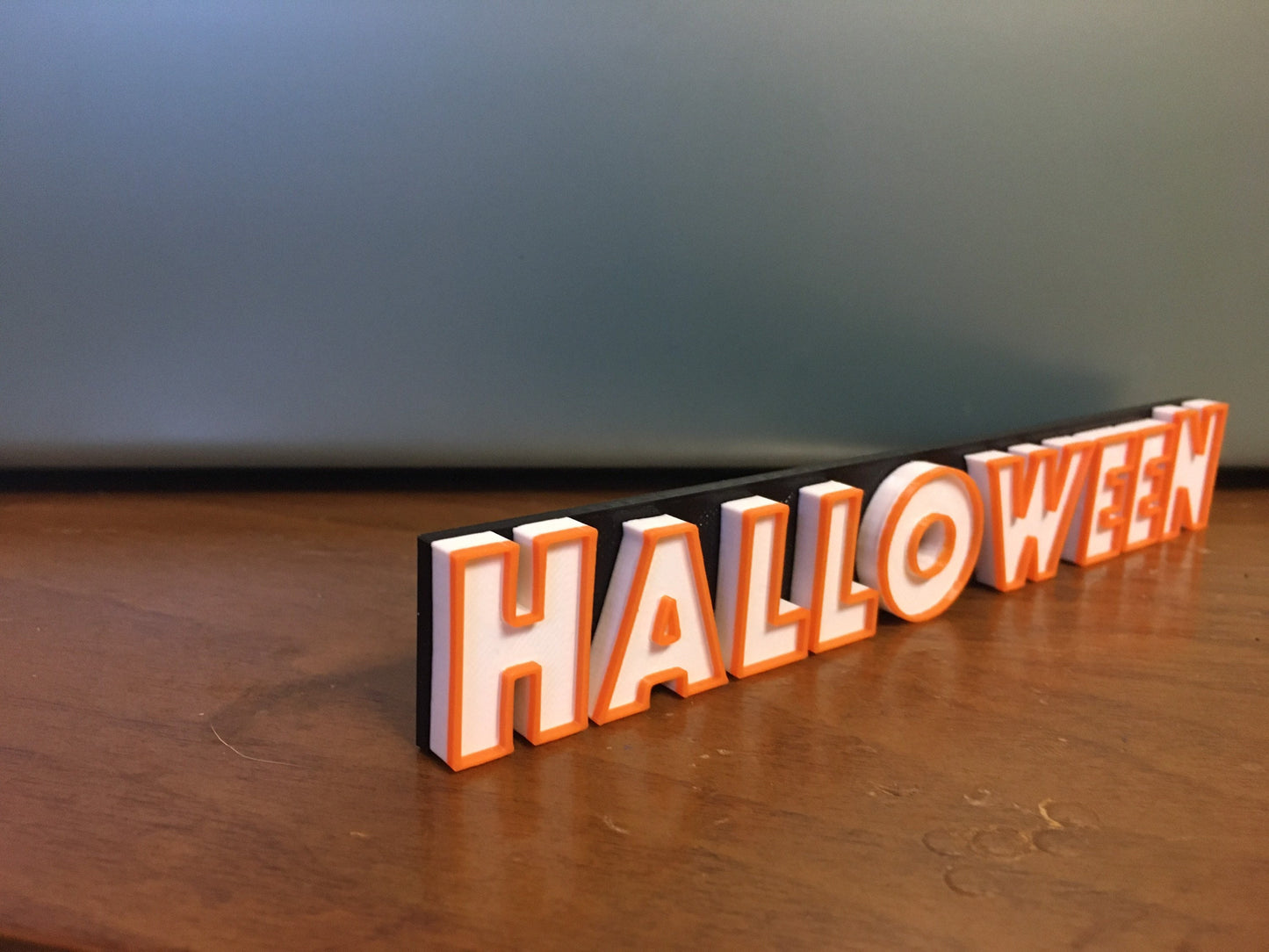 Halloween logo/shelf display