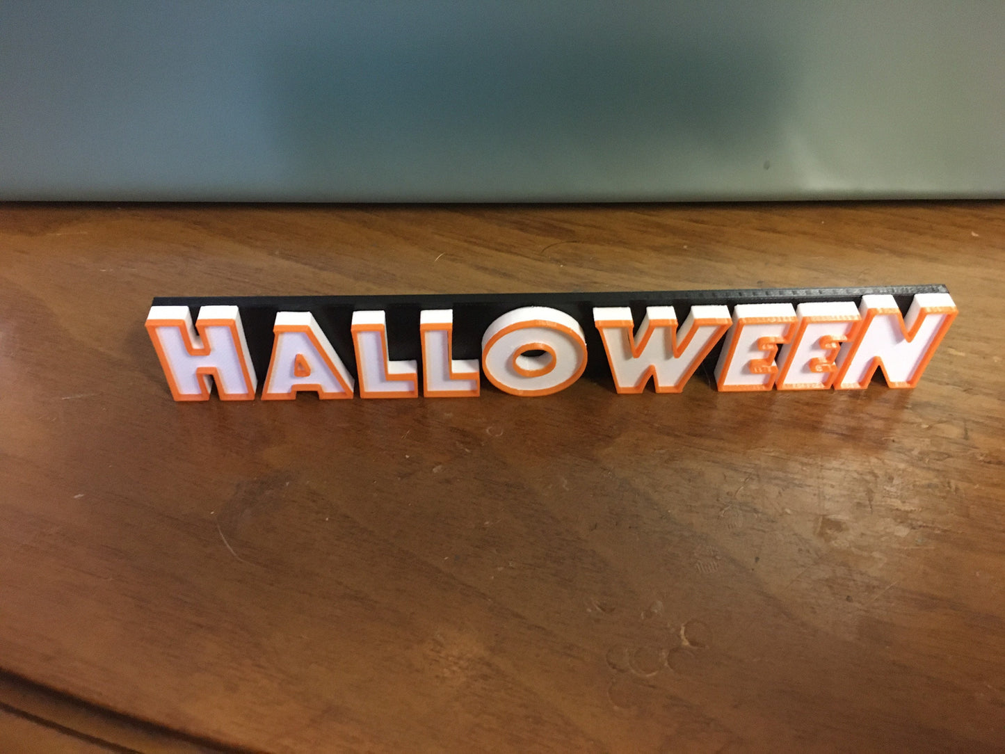 Halloween logo/shelf display