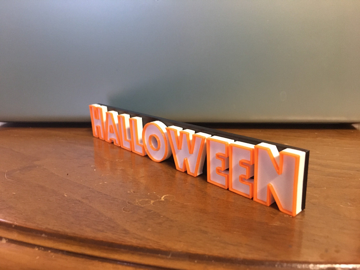 Halloween logo/shelf display