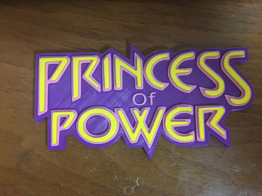 Princess of Power logo/shelf display