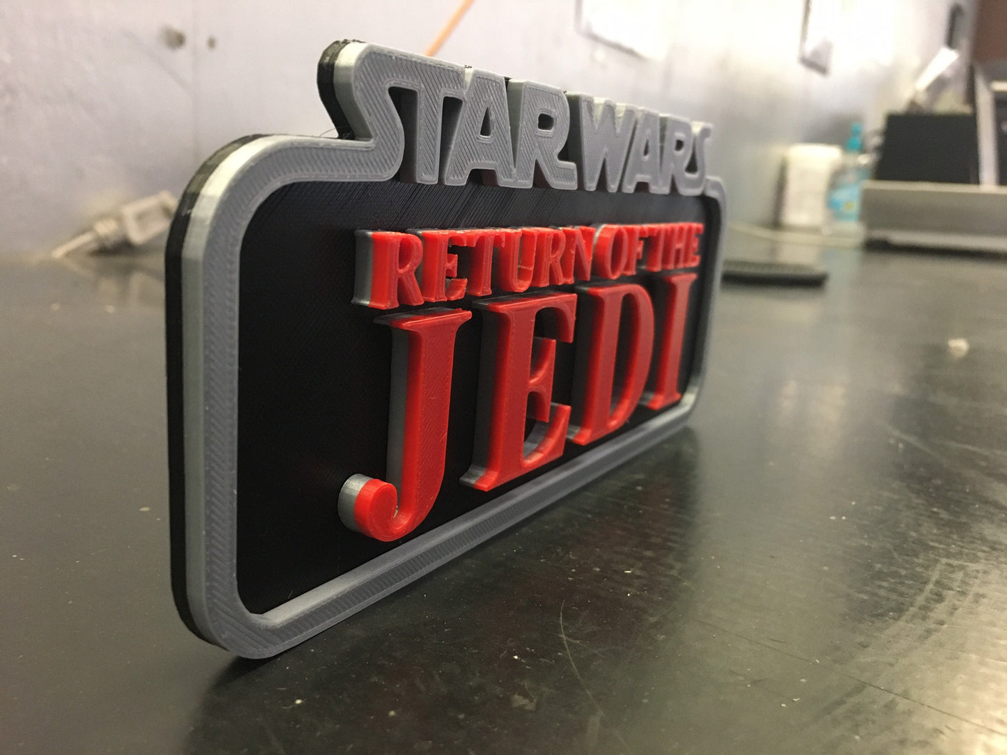 RETURN of THE JEDI logo/shelf display