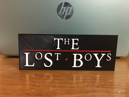 THE LOST BOYS logo/shelf display