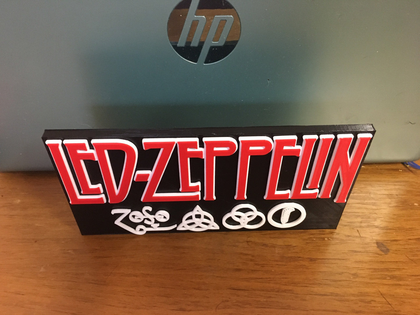 Led Zeppelin logo/shelf display