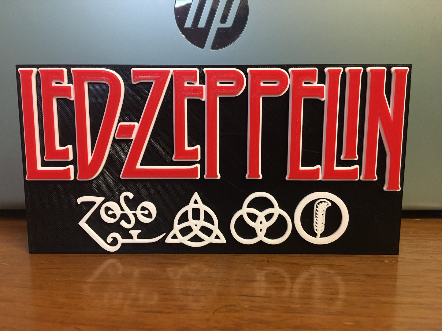 Led Zeppelin logo/shelf display