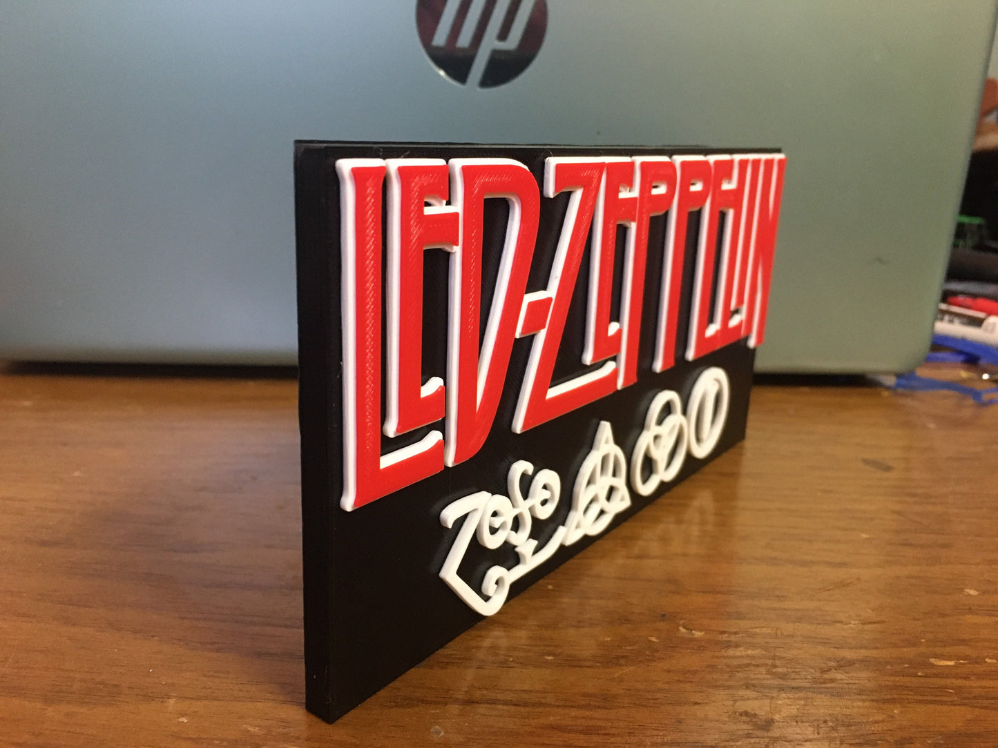 Led Zeppelin logo/shelf display