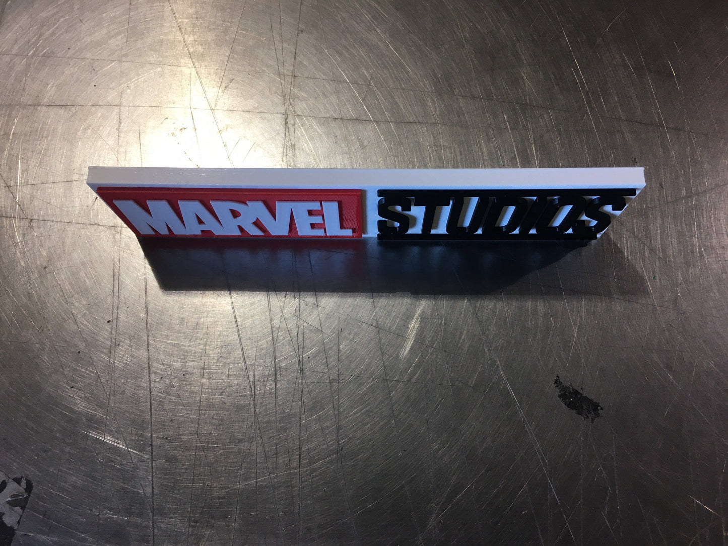 Marvel Studios logo/shelf display