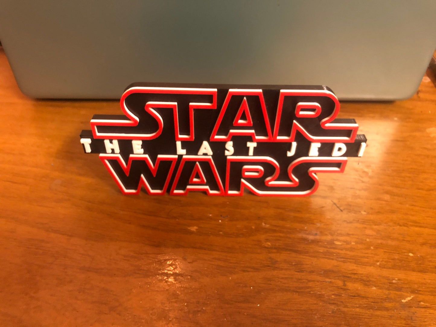 Star Wars The Last Jedi logo/shelf display