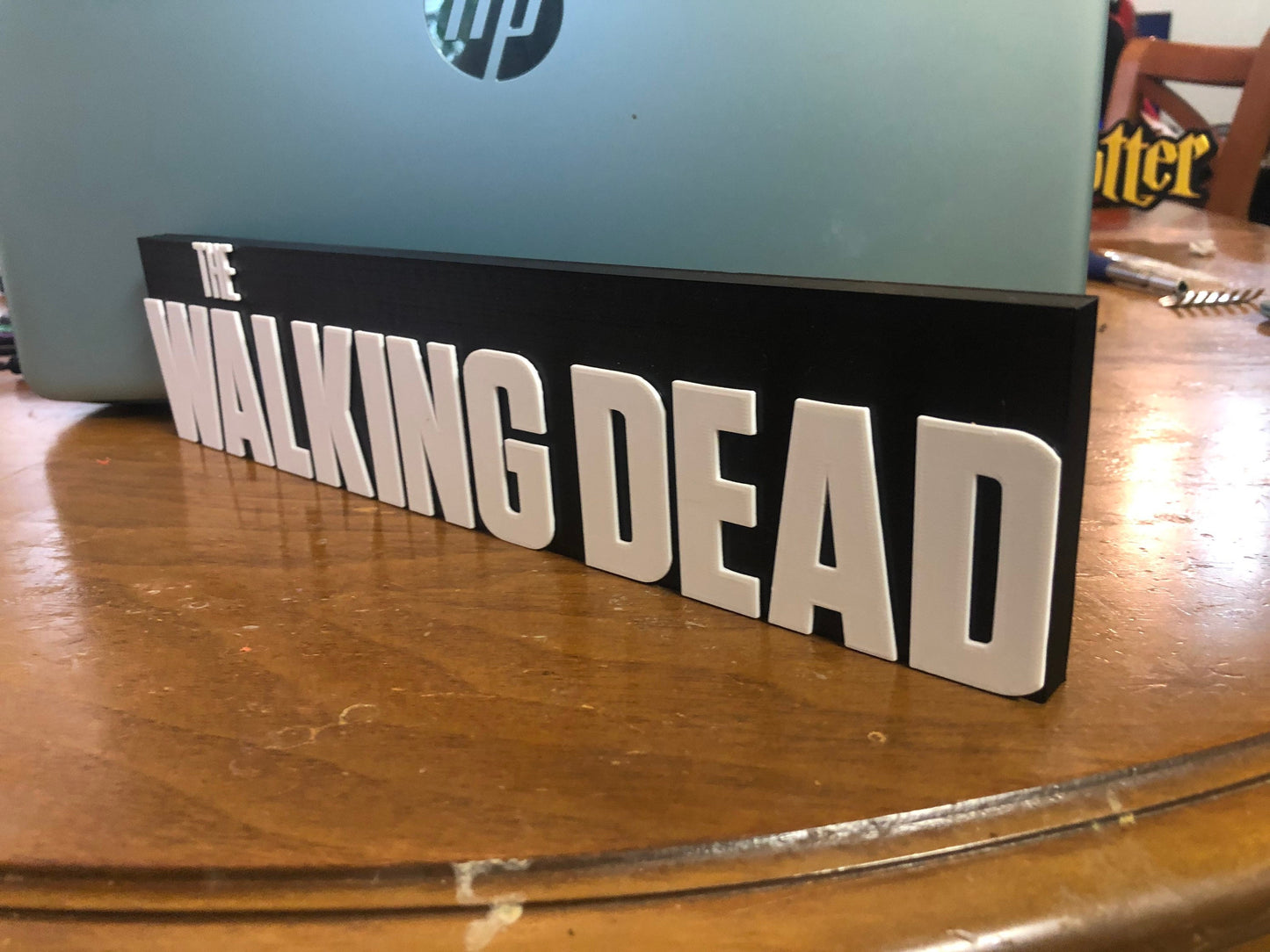 The Walking Dead logo/shelf display