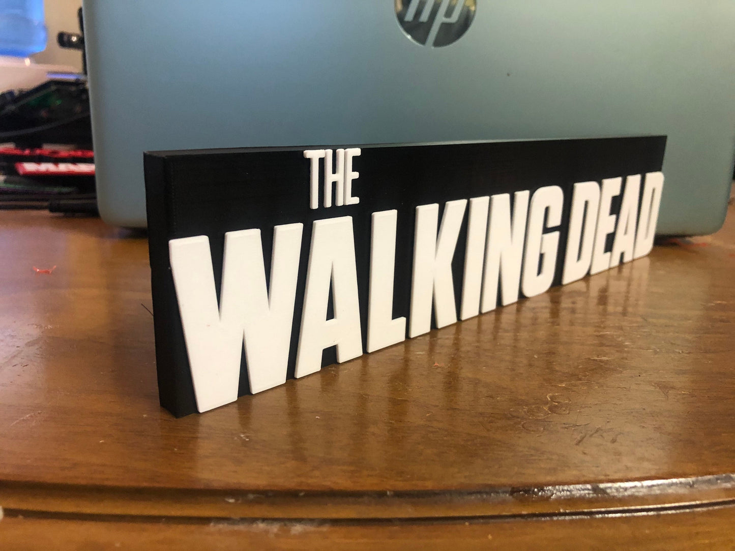 The Walking Dead logo/shelf display