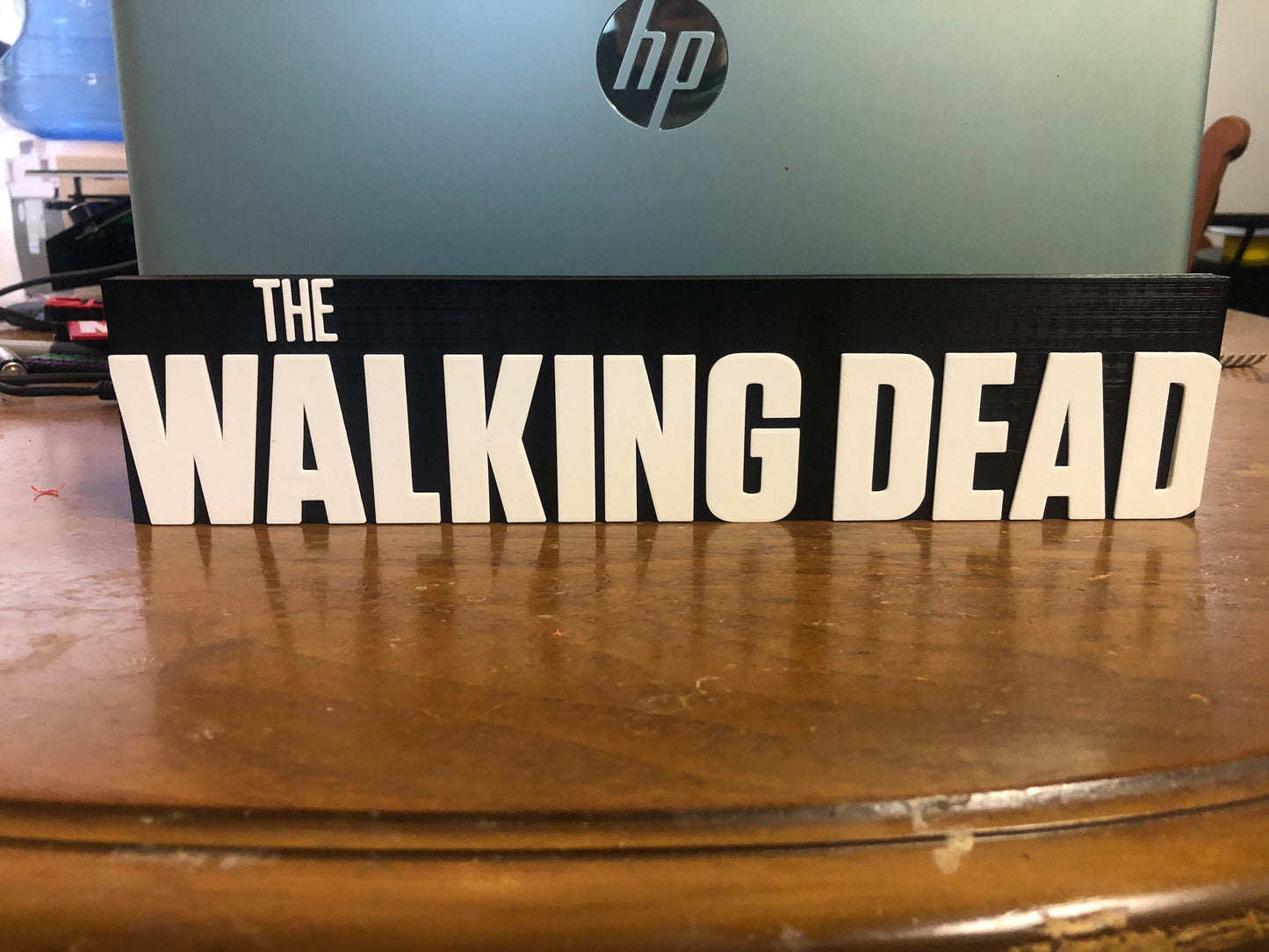 The Walking Dead logo/shelf display