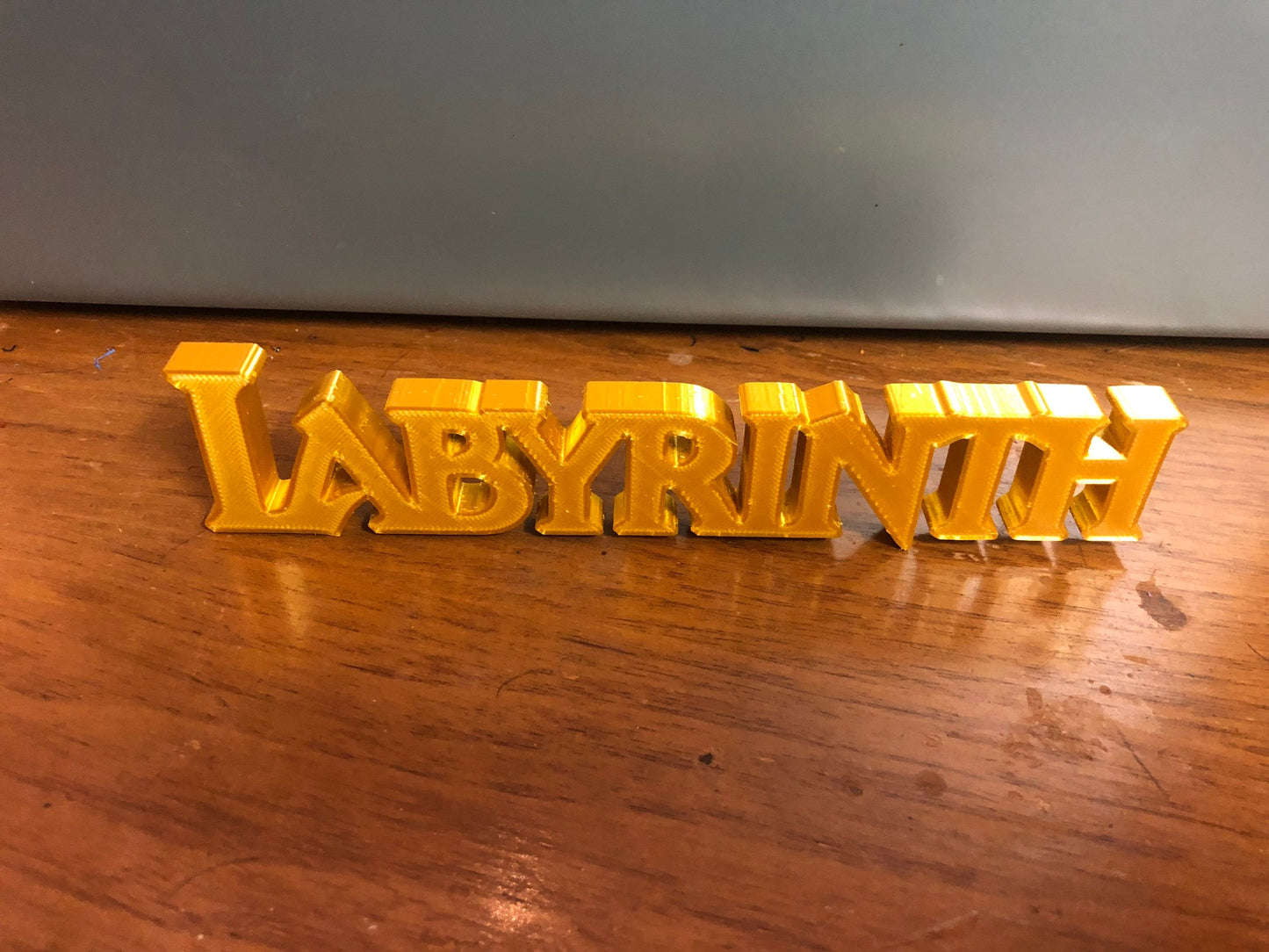 Labyrinth logo/shelf display