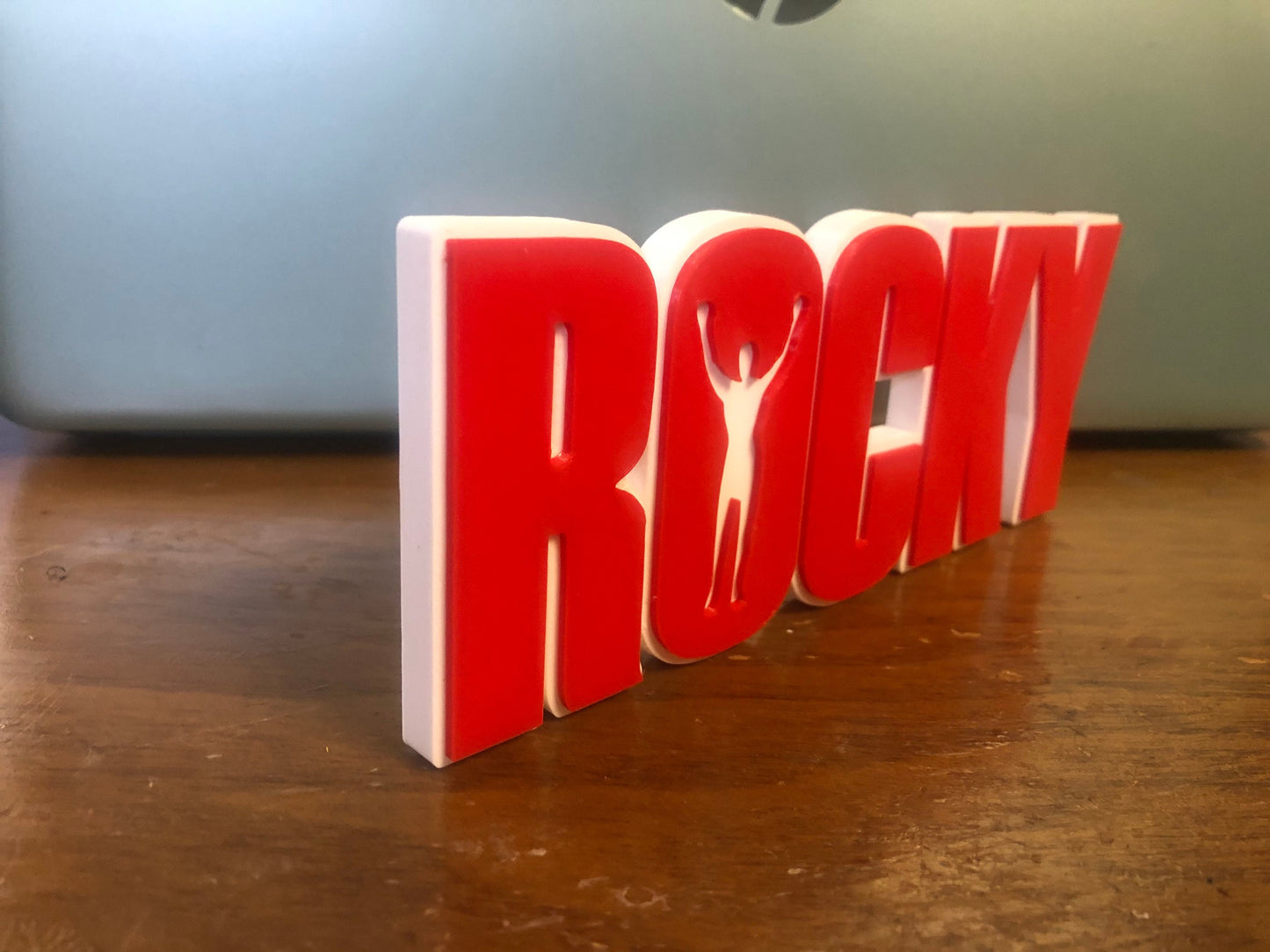 Rocky logo/shelf display