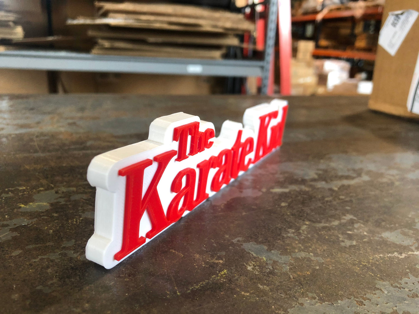 Karate Kid logo/shelf display