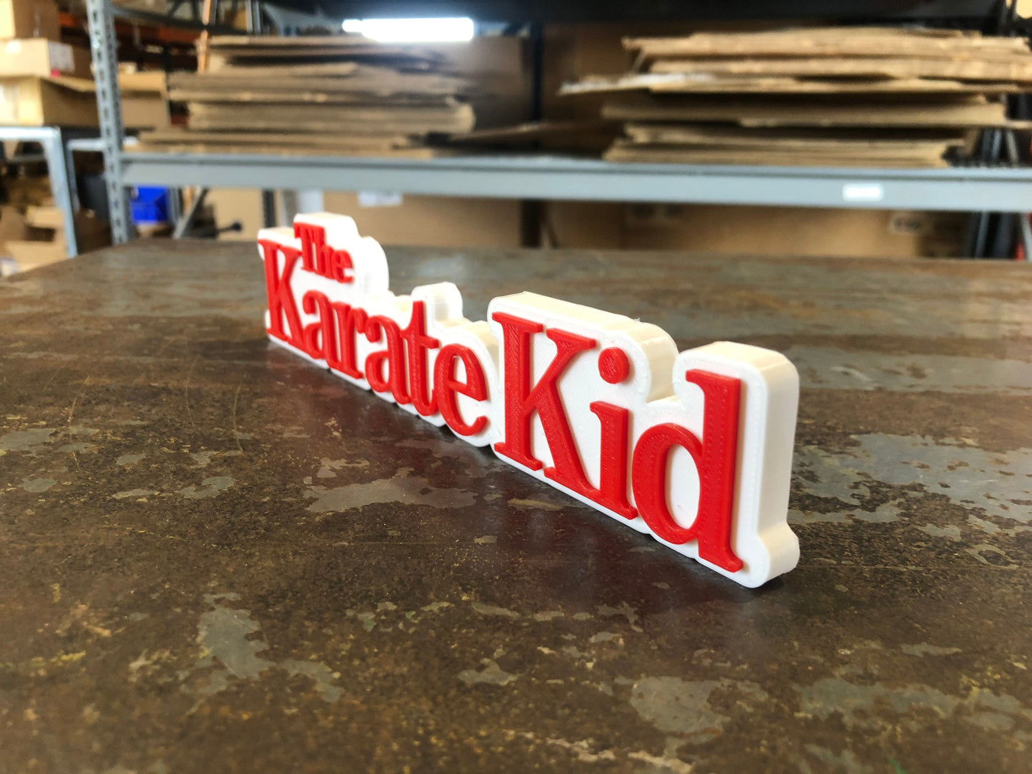 Karate Kid logo/shelf display