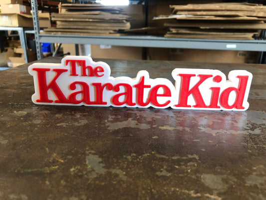 Karate Kid logo/shelf display