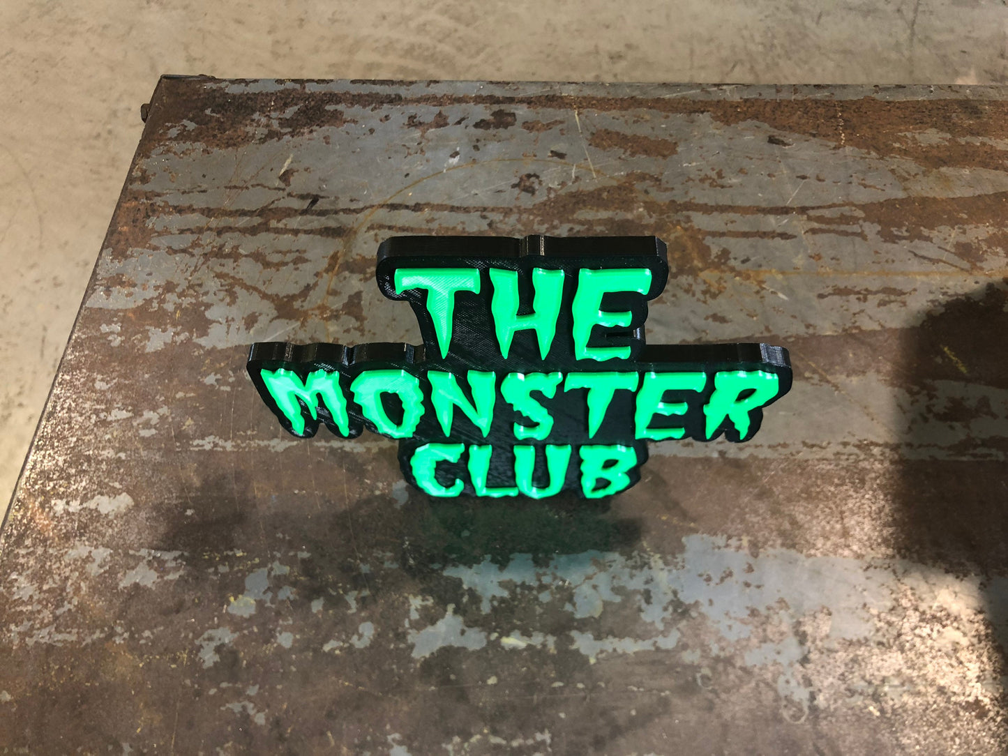 The Monster Club logo/shelf display
