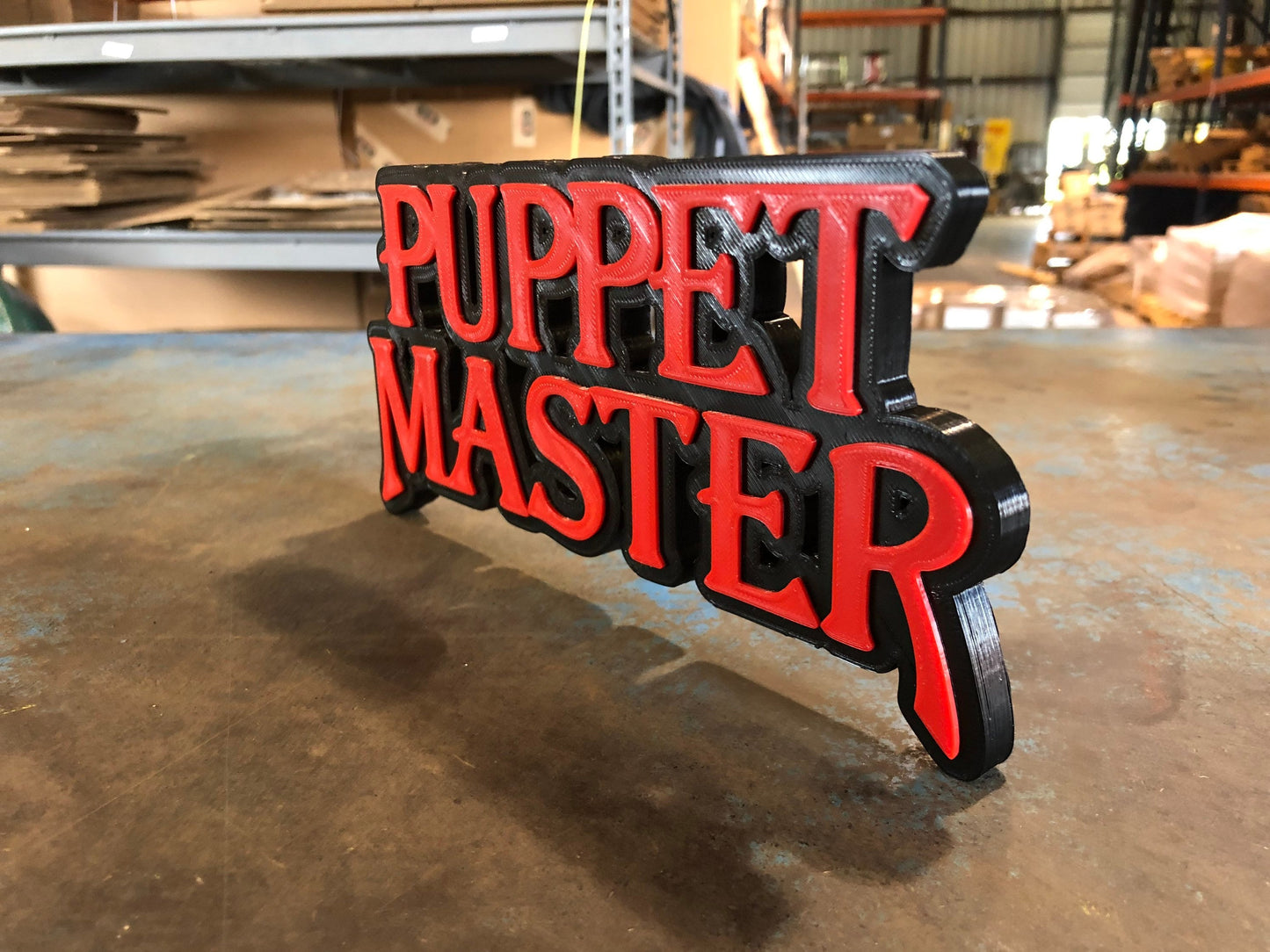 PUPPET MASTER LOGO/shelf display