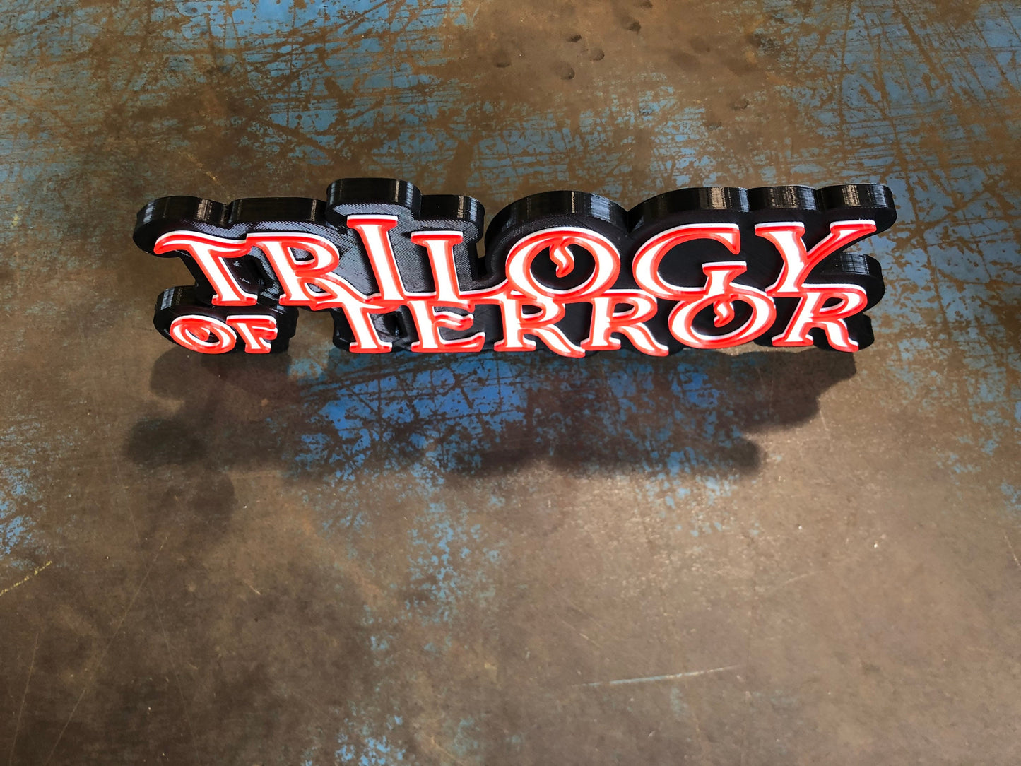 Trilogy of Terror logo/shelf display