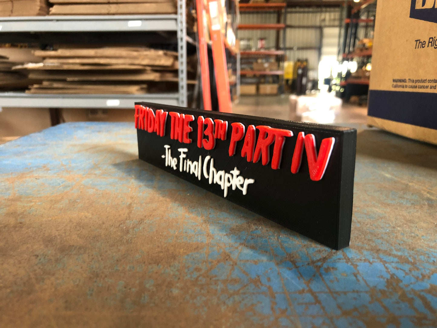 Friday the 13th Part IV LOGO