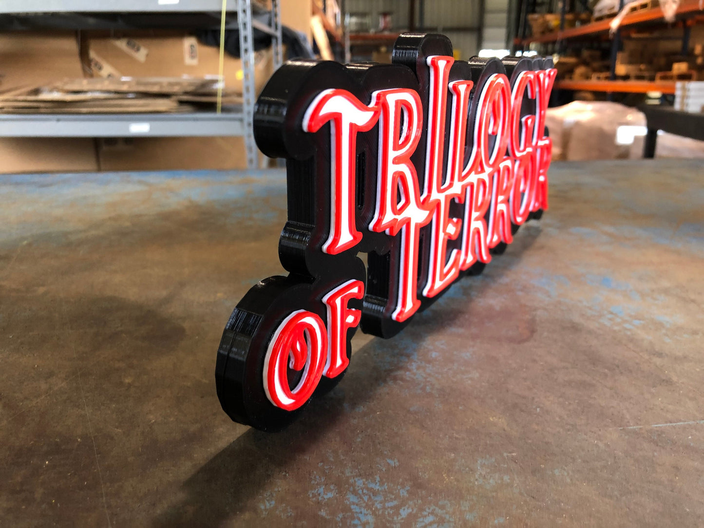 Trilogy of Terror logo/shelf display