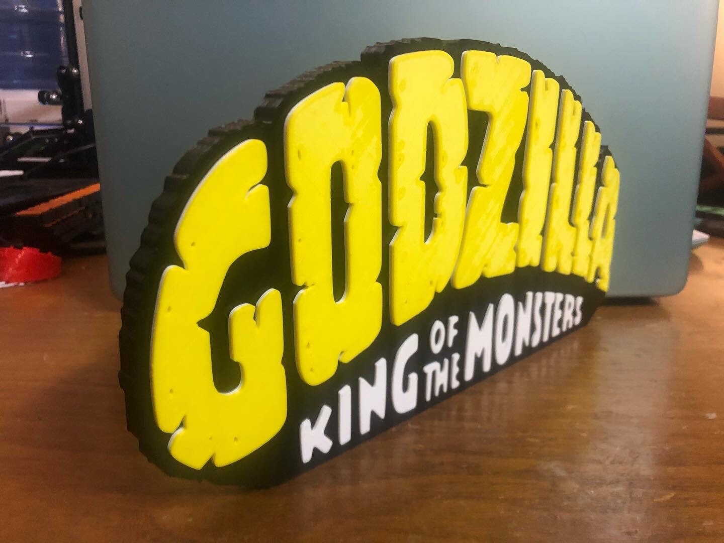 Godzilla logo/shelf display