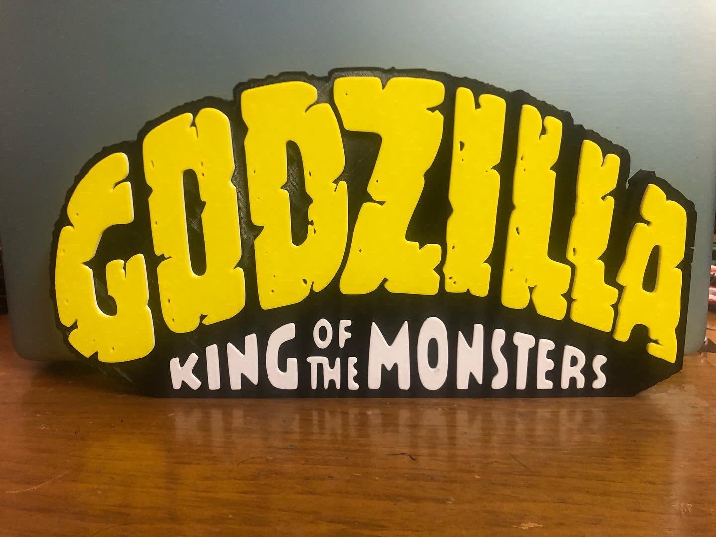 Godzilla logo/shelf display