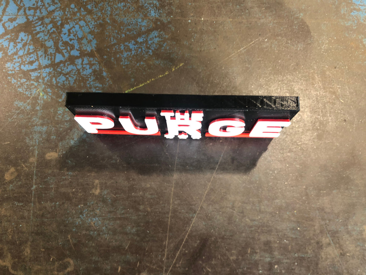 The Purge logo/shelf display