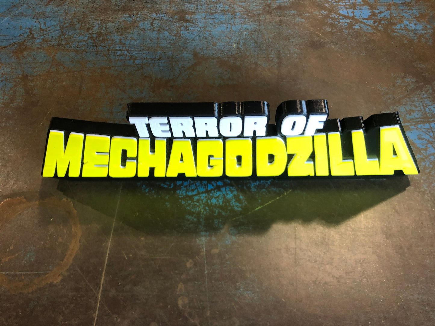 Terror of MechaGodzilla logo/shelf display