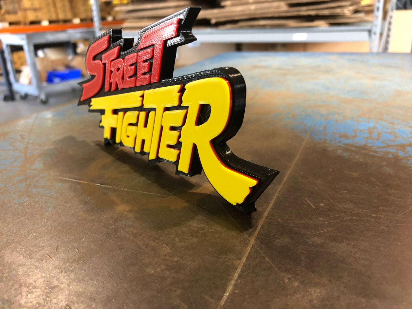 Street Fighter logo/shelf display