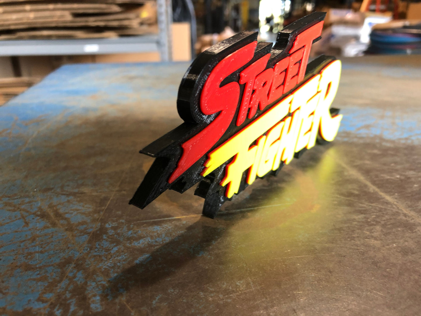 Street Fighter logo/shelf display