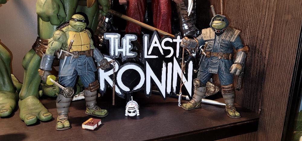 The Last Ronin logo/shelf display