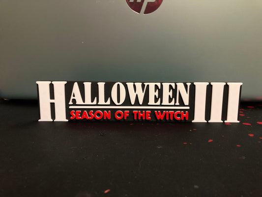 Halloween III logo/shelf display