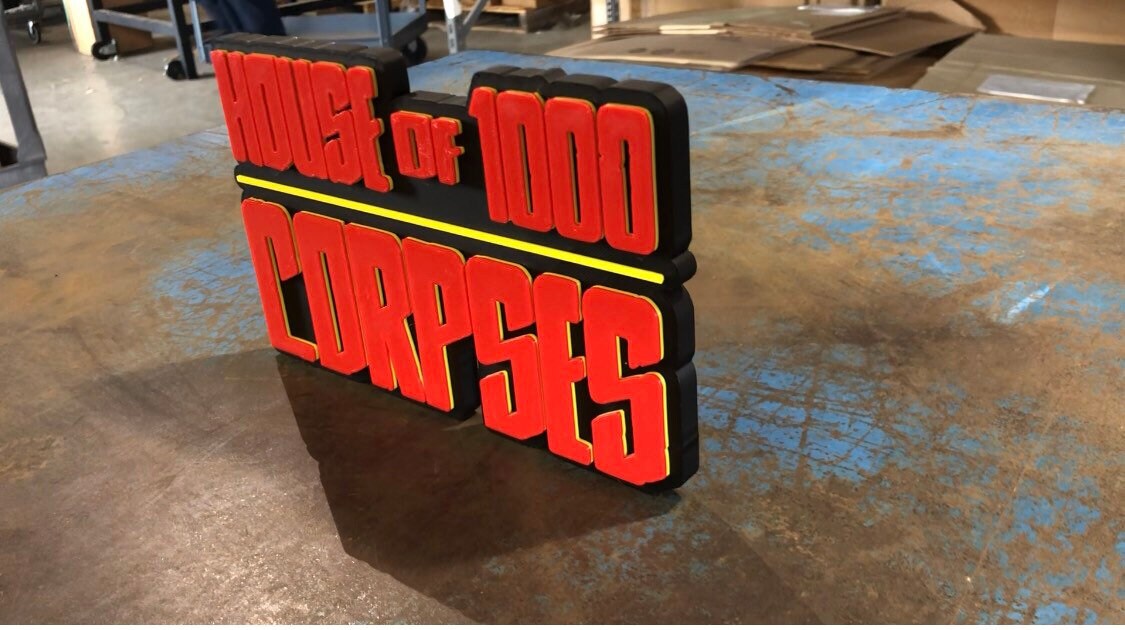 House of 1000 Corpses logo/shelf display