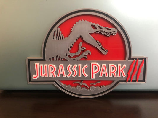 Jurassic Park III logo/wall display