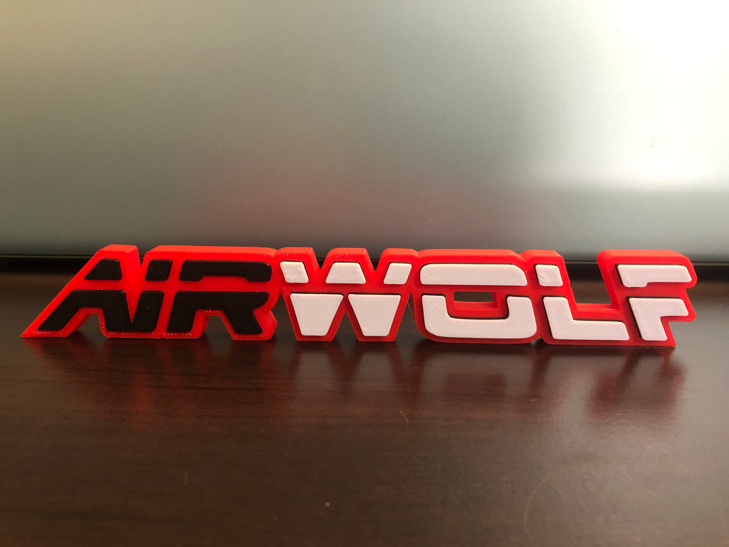 AIRWOLF logo/shelf display