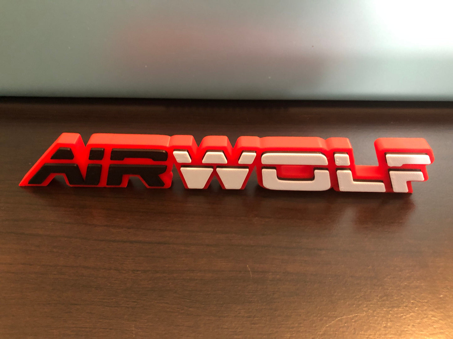 AIRWOLF logo/shelf display