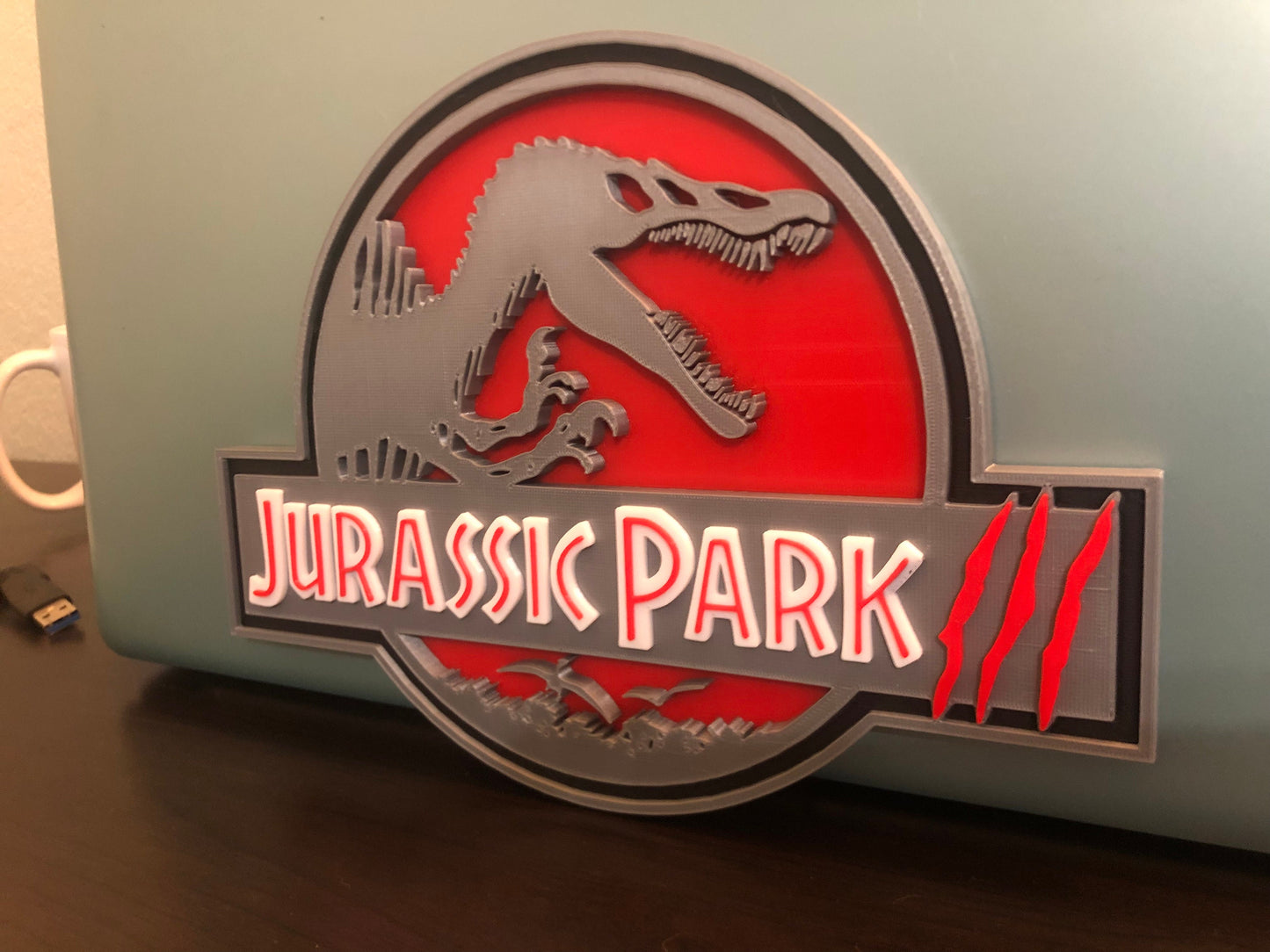 Jurassic Park III logo/wall display