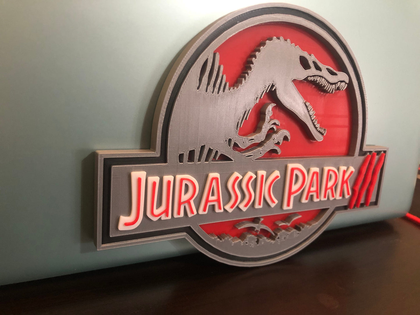 Jurassic Park III logo/wall display