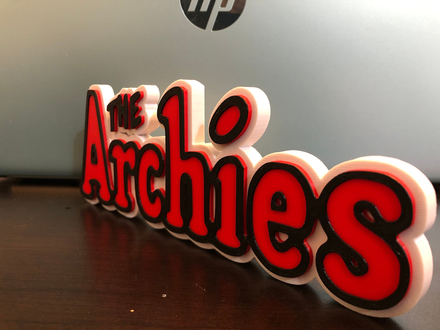 The Archie’s logo/shelf display