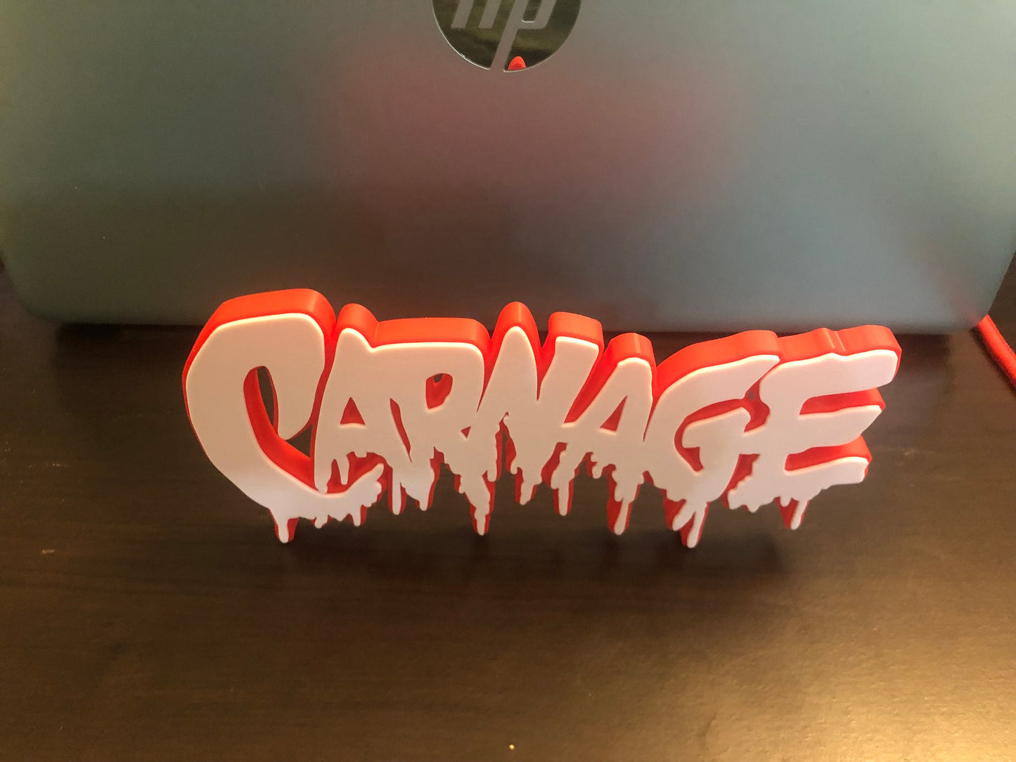 V2 Carnage logo/shelf display