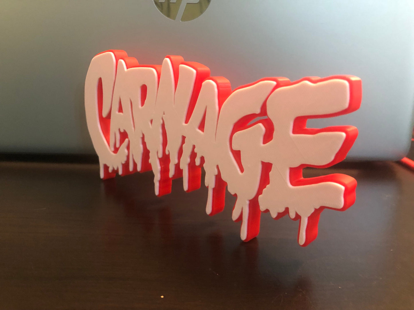 V2 Carnage logo/shelf display