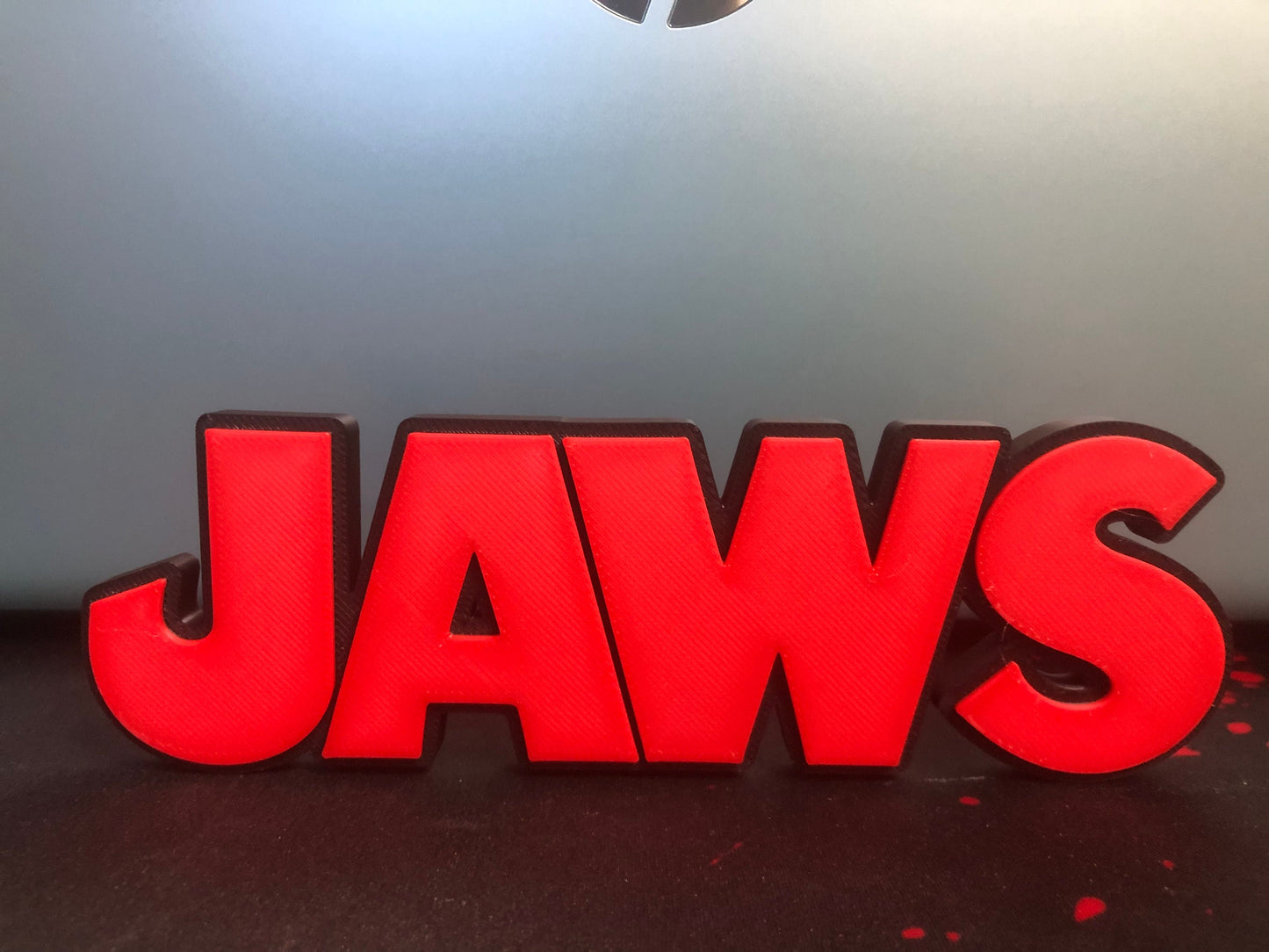 Jaws logo/shelf display